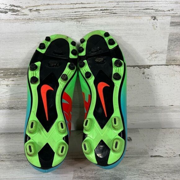Nike Men's Rare Mercurial Vapor IX FG 555605 380 Green Blue Soccer Cleats US 8 - Picture 7 of 8